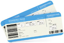 Boarding pass tickets