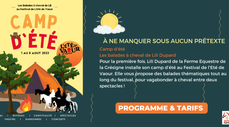 camp d'été au Festival de Vaour